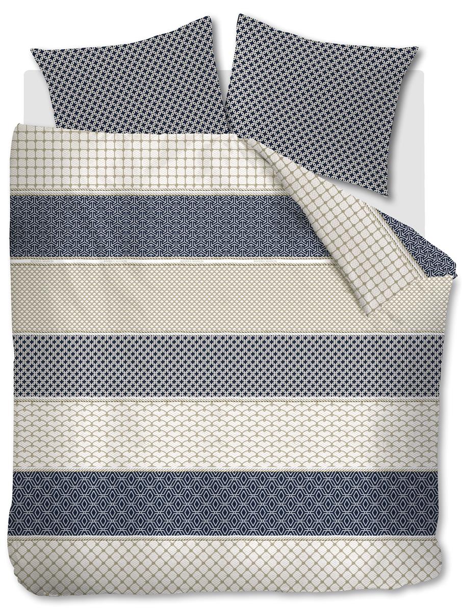 Riviera Maison dekbedovertrek Ropes - 260x200/220 cm - marineblauw
