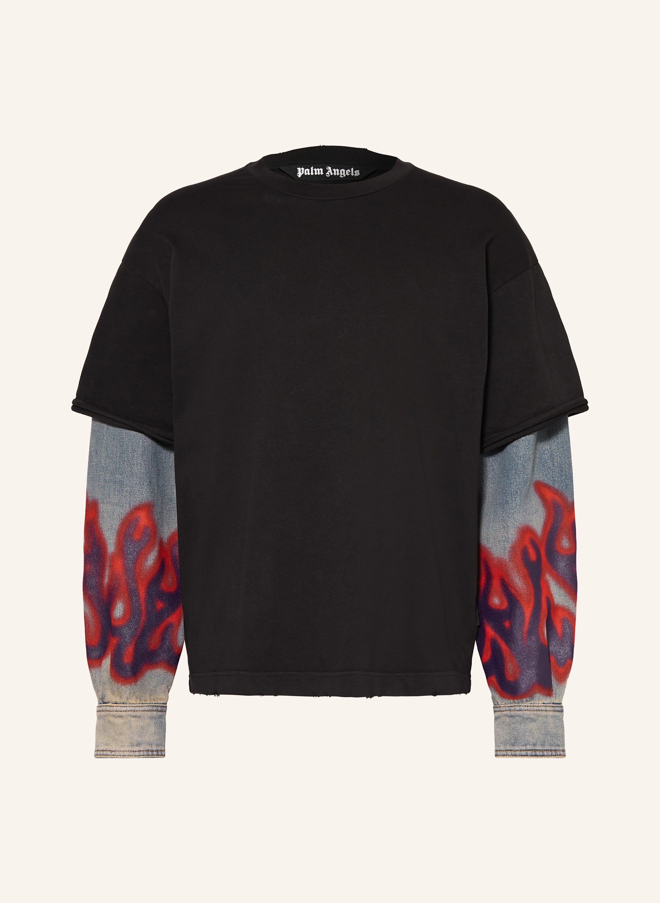 Palm Angels Longsleeve FLAMES HYBRID