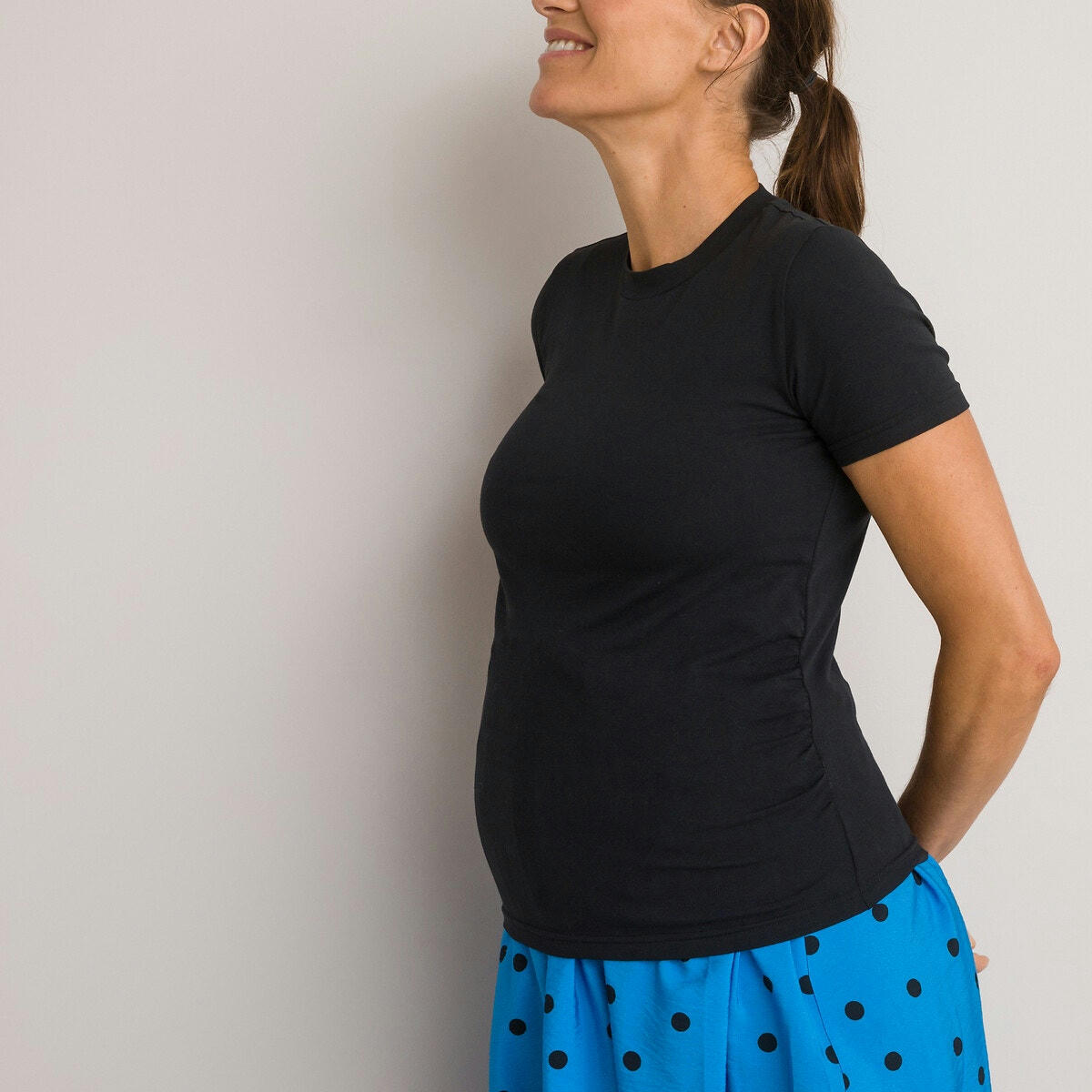 Lot de 2 T-shirts de grossesse, en coton bio