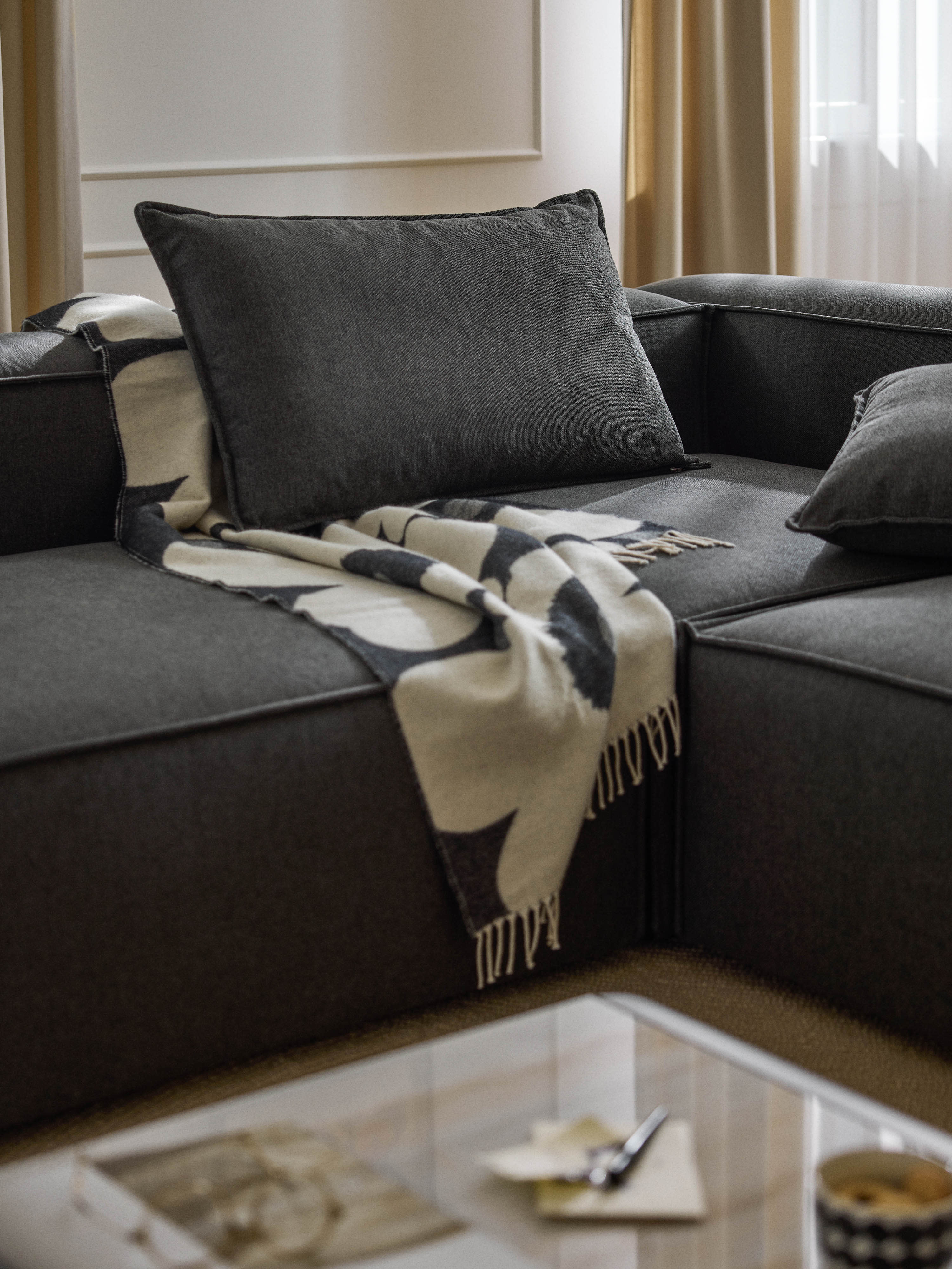 Großes Sofa-Kissen Lennon, 50 x 80 cm