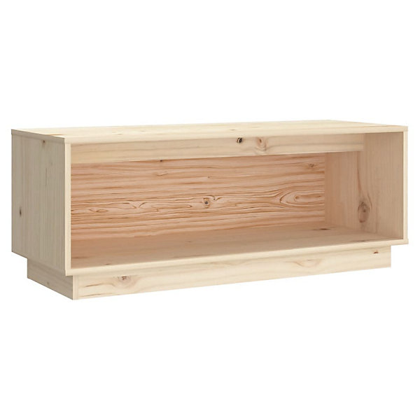 Meuble TV 90x35x35 cm Bois de pin massif - Prolenta Premium