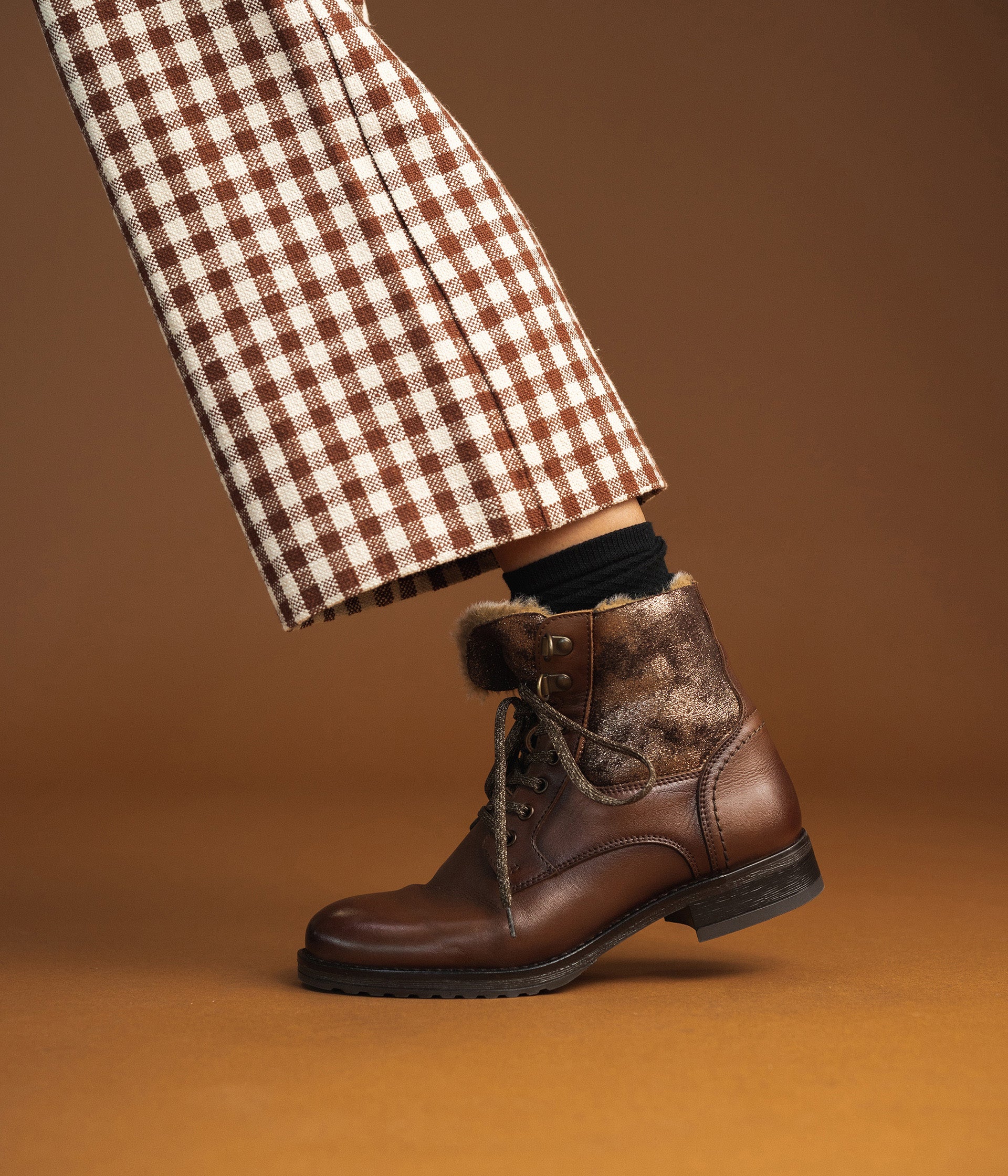 Boots Karelle marron