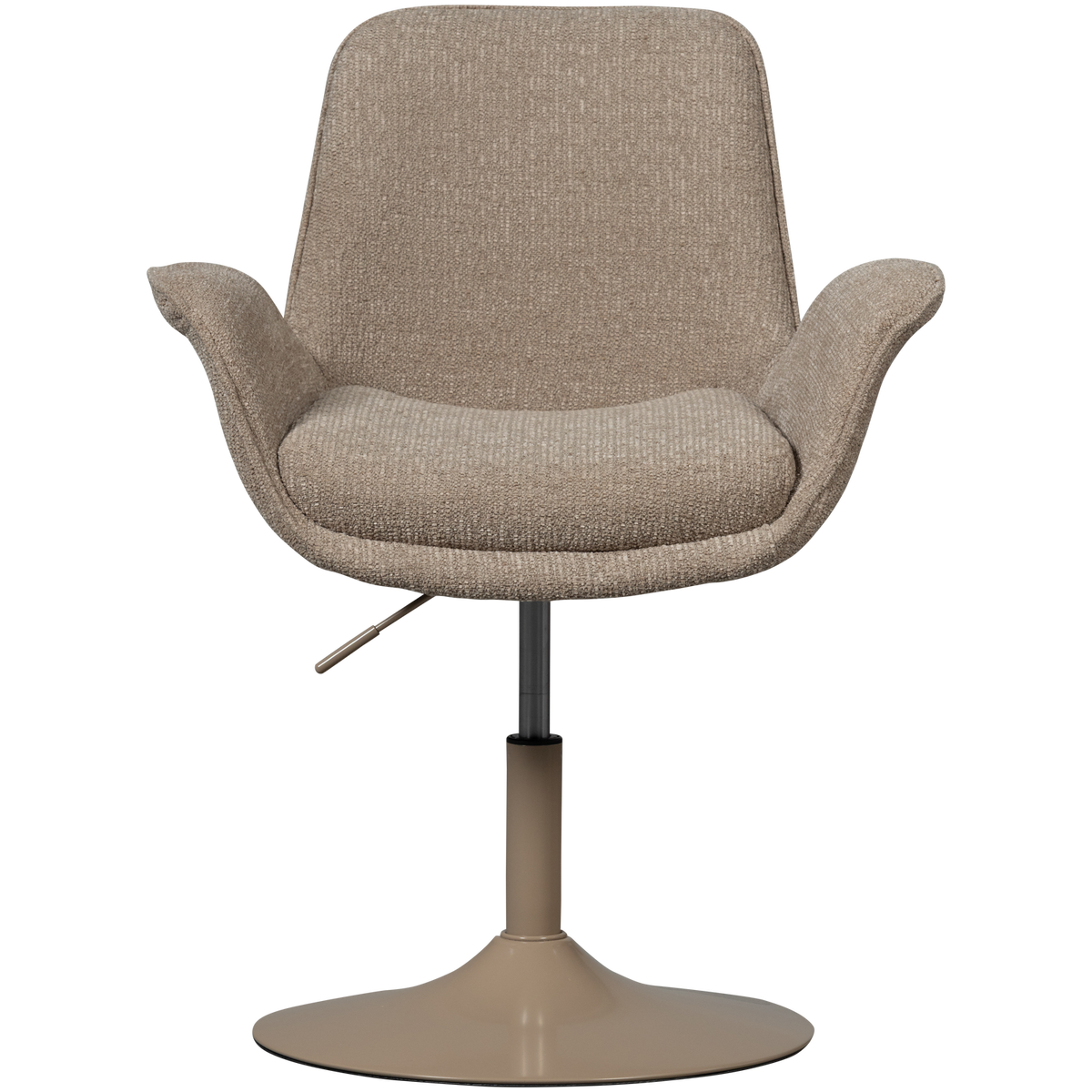 WOOOD verstelbare eetkamerstoel Marten - Polyester - Zand - 90x70x66