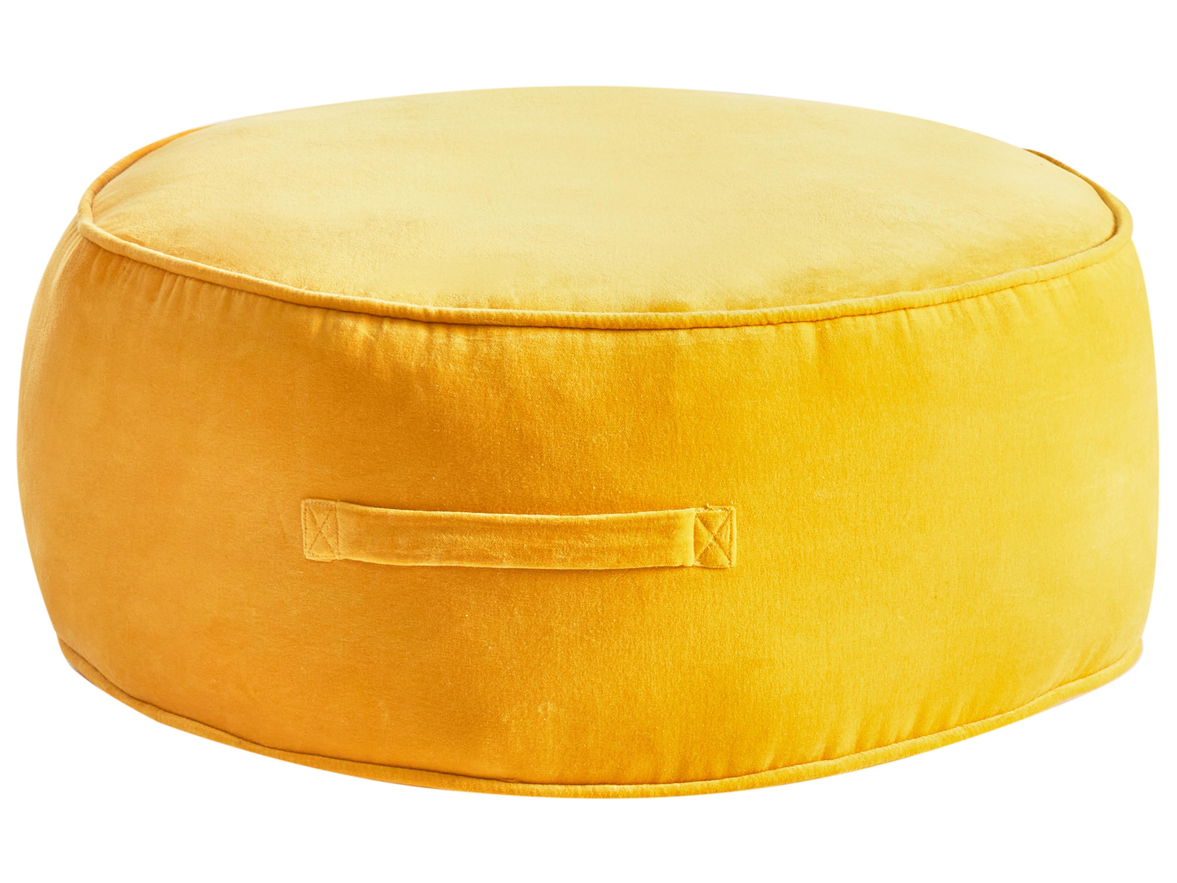 Pouffe YULLE Velvet Yellow