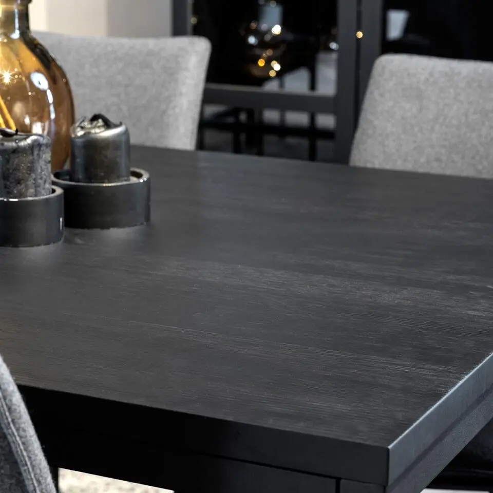 Rowico Home Everett Houten Eettafel 220 x 100 cm - Zwart