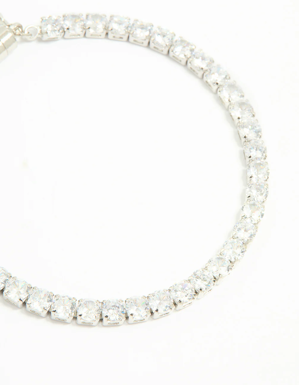 Silver Cubic Zirconia Tennis Bracelet