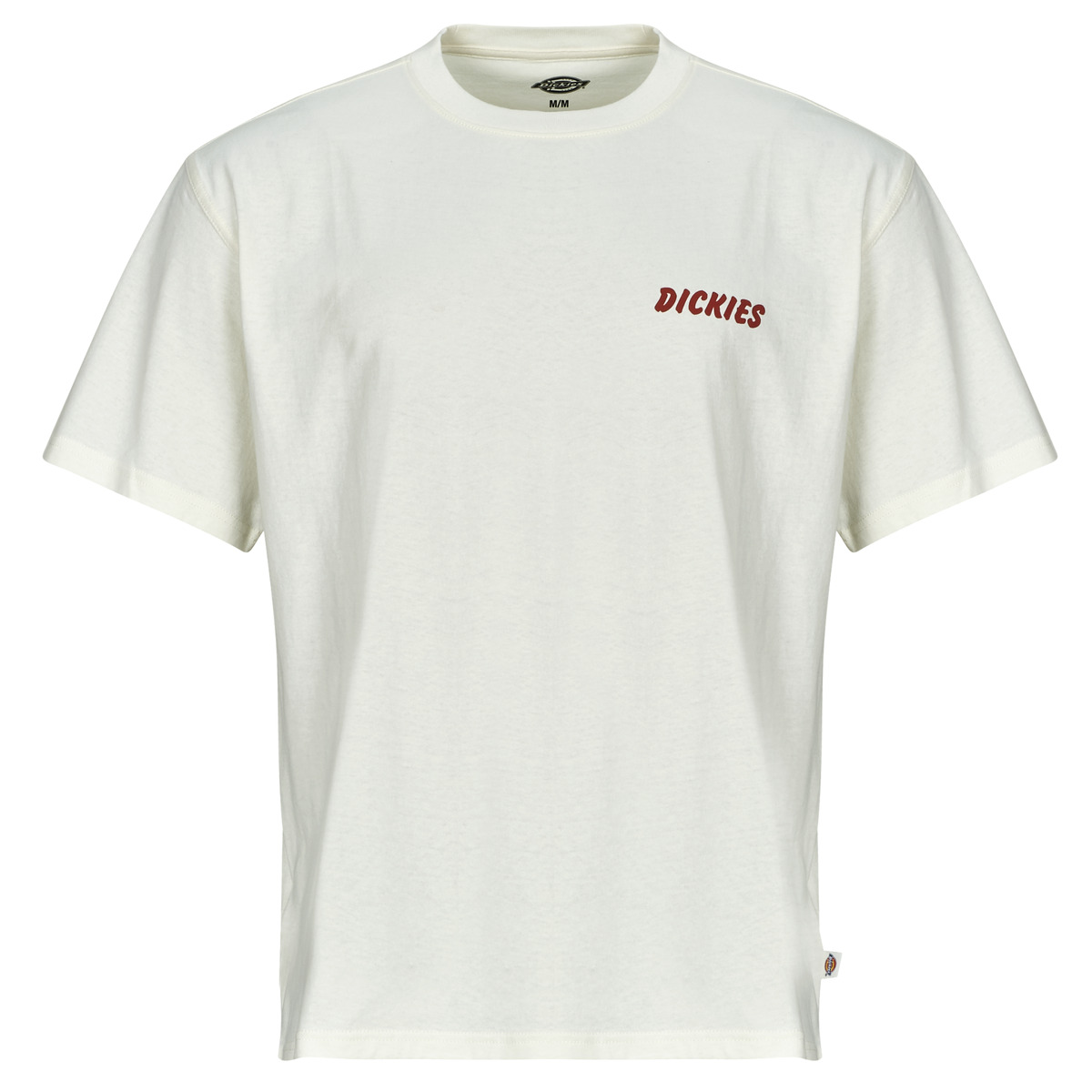 Dickies - DRY RIDGE SS TEE EGRET - Ecru / Red