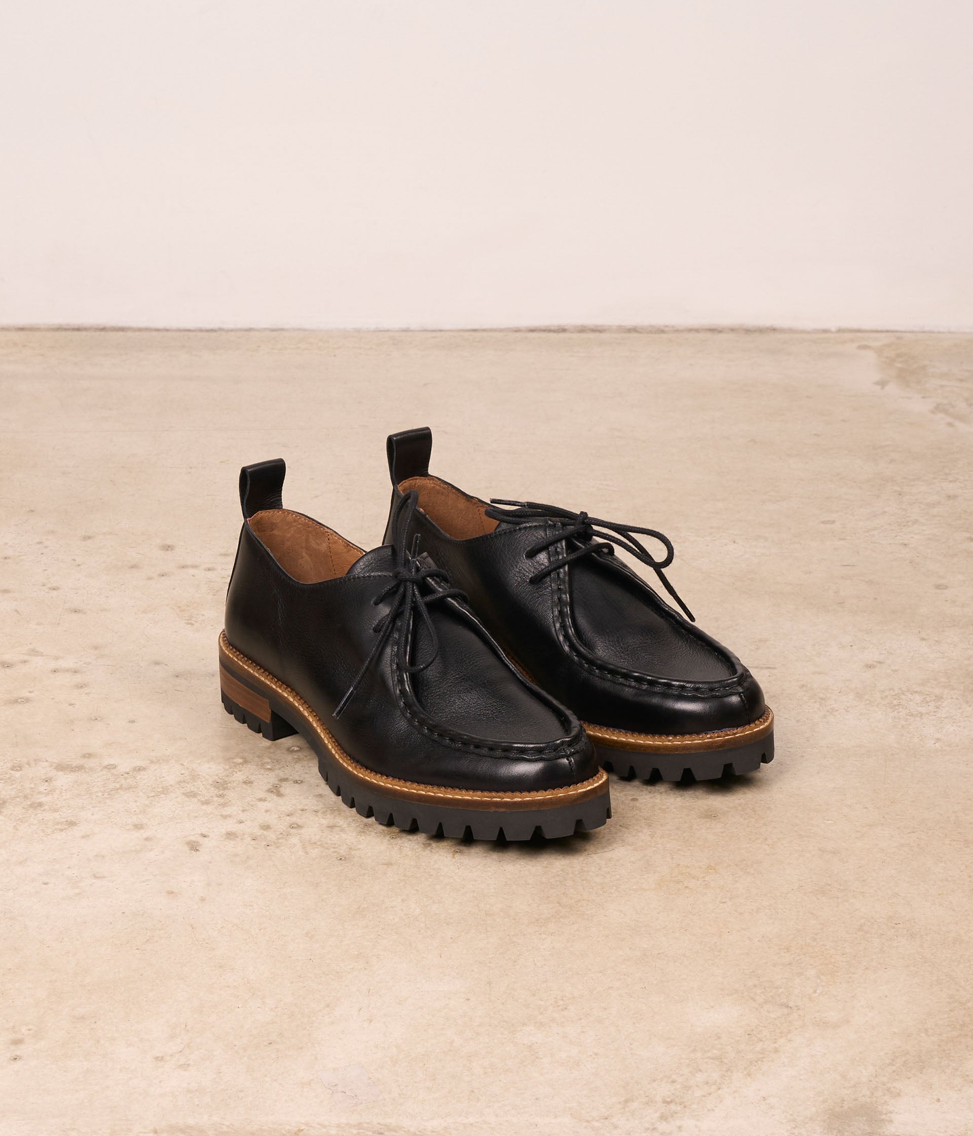 Derbies cuir noir George