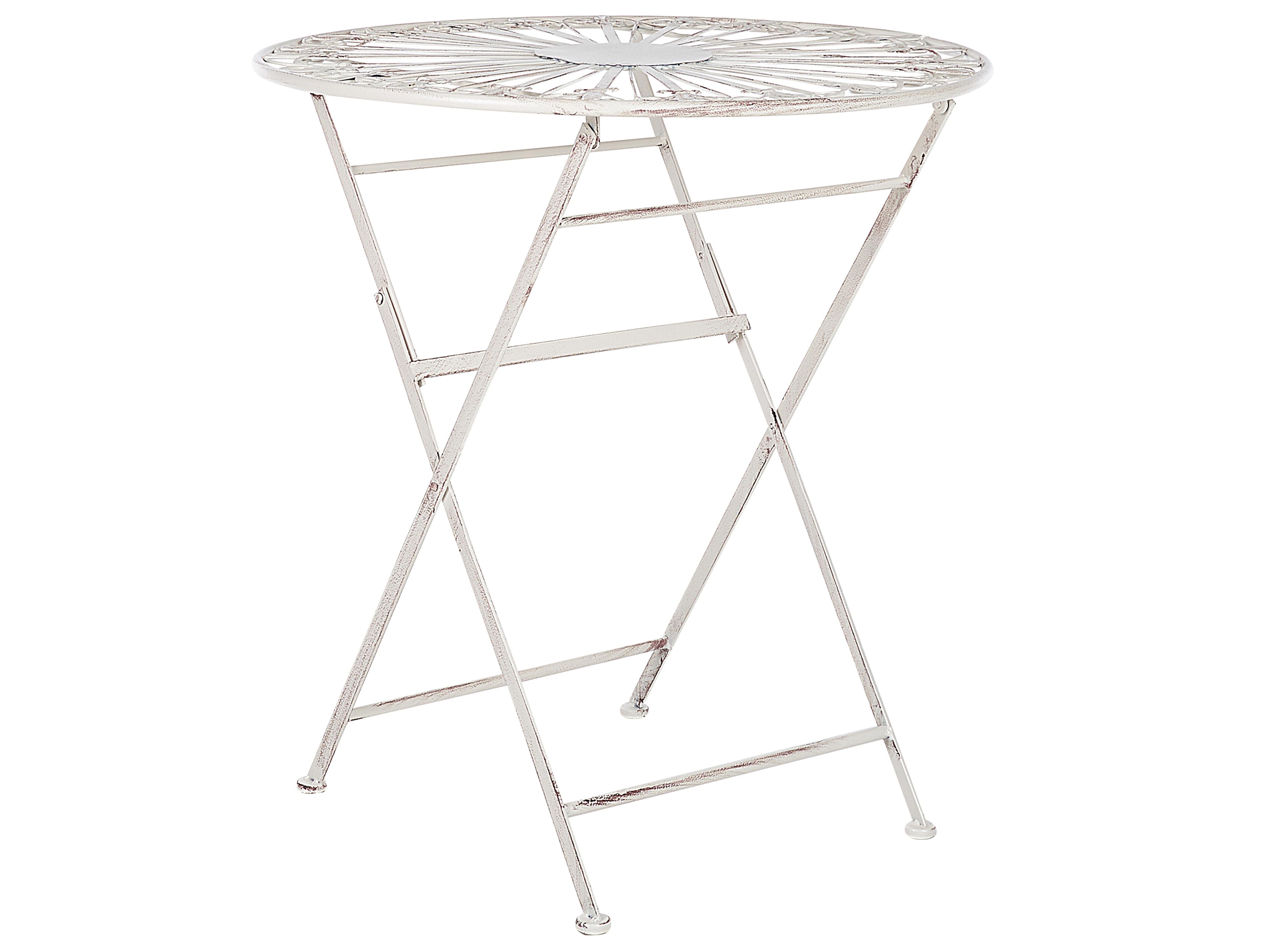 Bistro Set Folding SCAFA Metal White