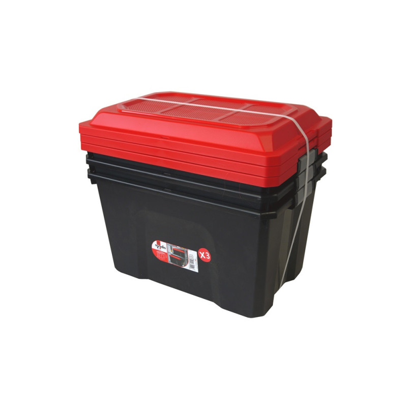 Box de rangement Locker 60 L 3 pièces SUNDIS