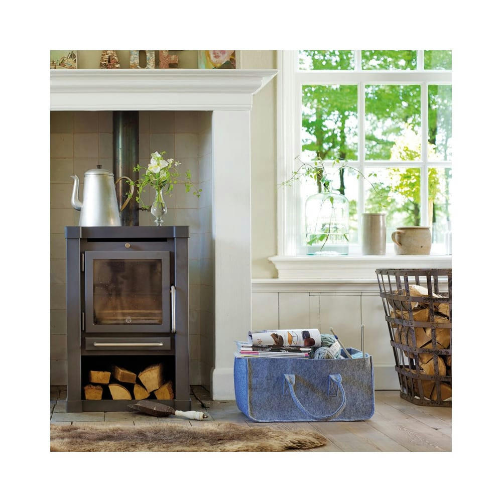 FEUTRINE - Porte revues en feutrine grise