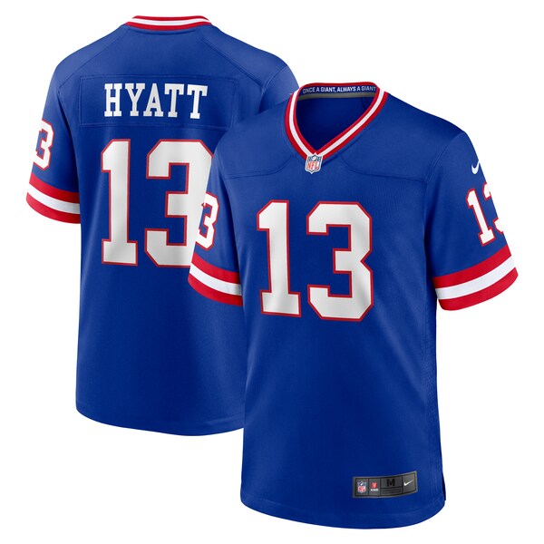 Jalin Hyatt New York Giants Nike Team Game Jersey -  Royal/White