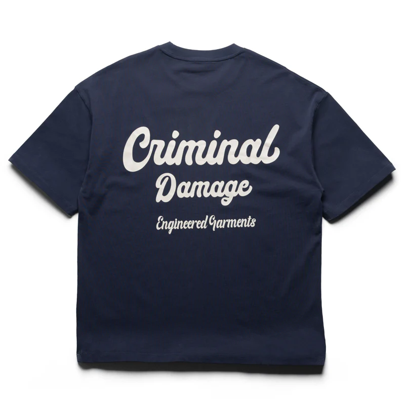 Criminal Damage Bennett Tee - Navy