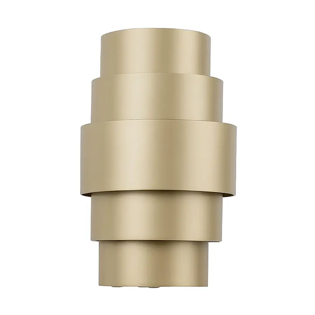 Artdelight wandlamp Rolls - 2 lichts - 13 x 22  cm - champagne