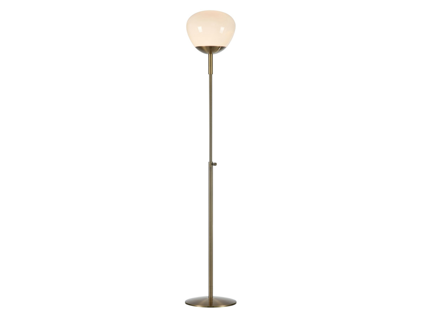 Lampa podłogowa Rise metalowa biało-złota