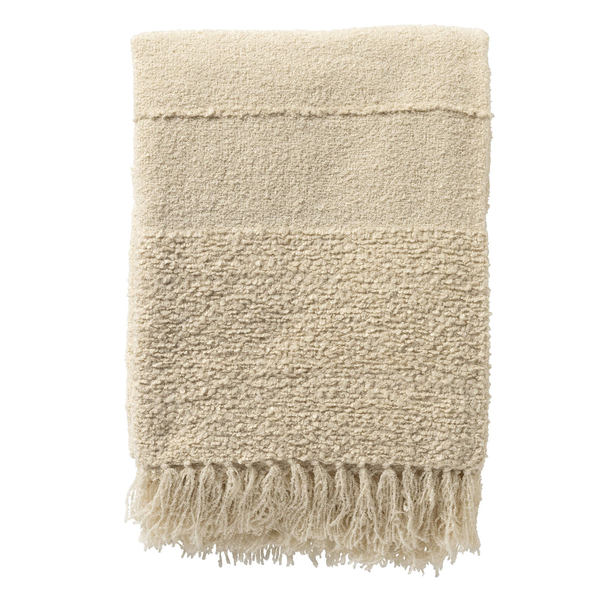 SENNA - plaid 140x180 cm - 100% gerecycled - Tofu - beige