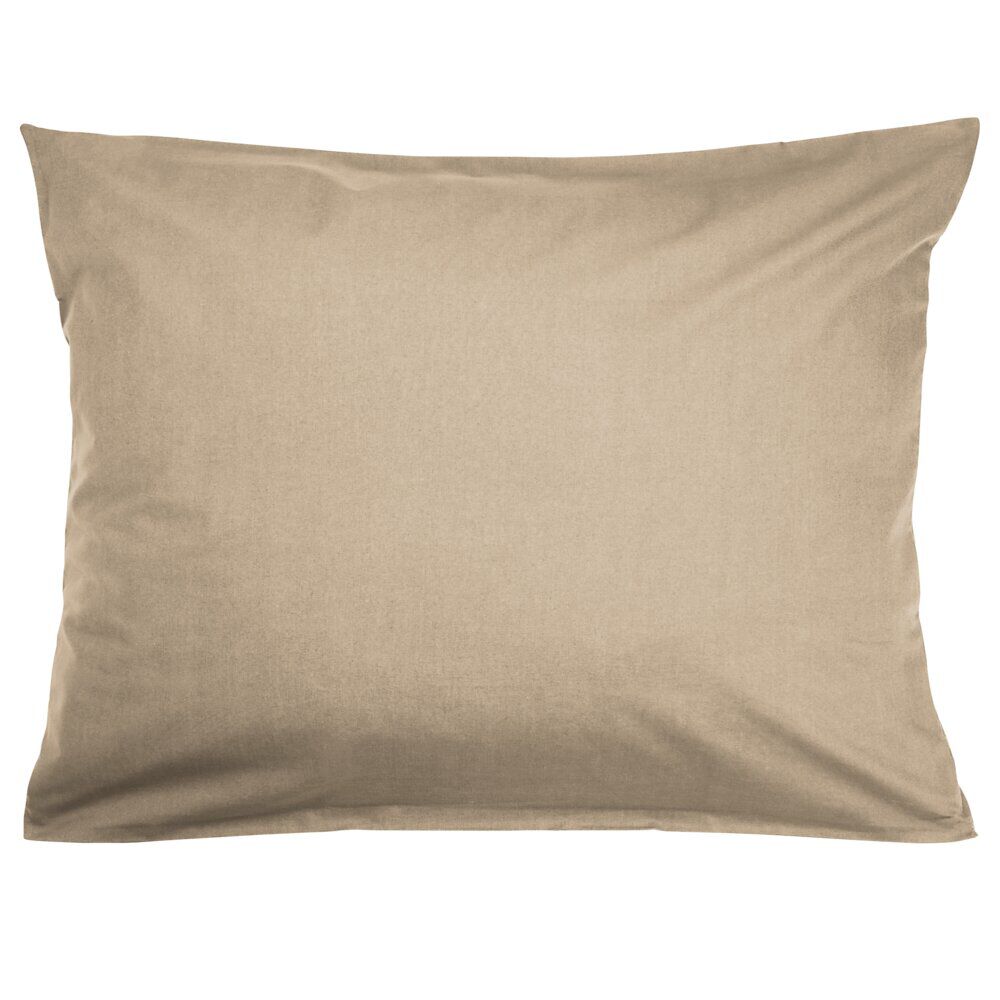 Taie d'oreiller rectangulaire microfibre uni 50x70cm (4 modèles)