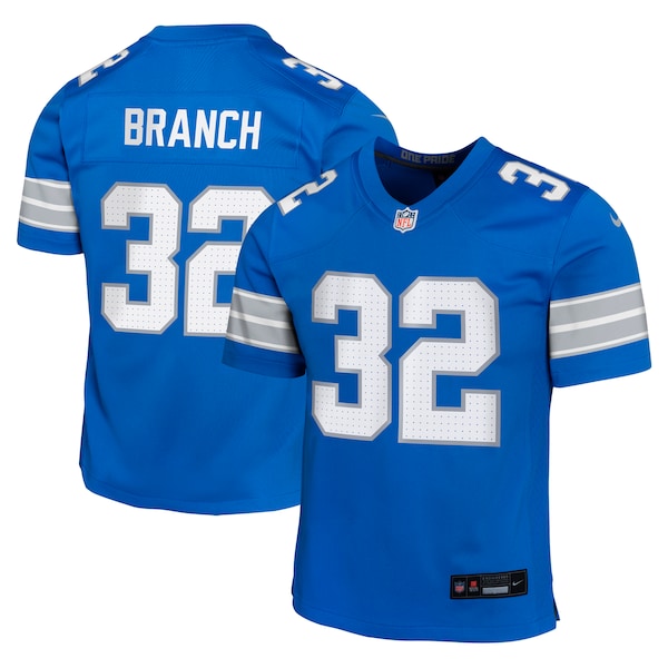 Brian Branch Detroit Lions Nike Youth Team Player Game Jersey - Blue