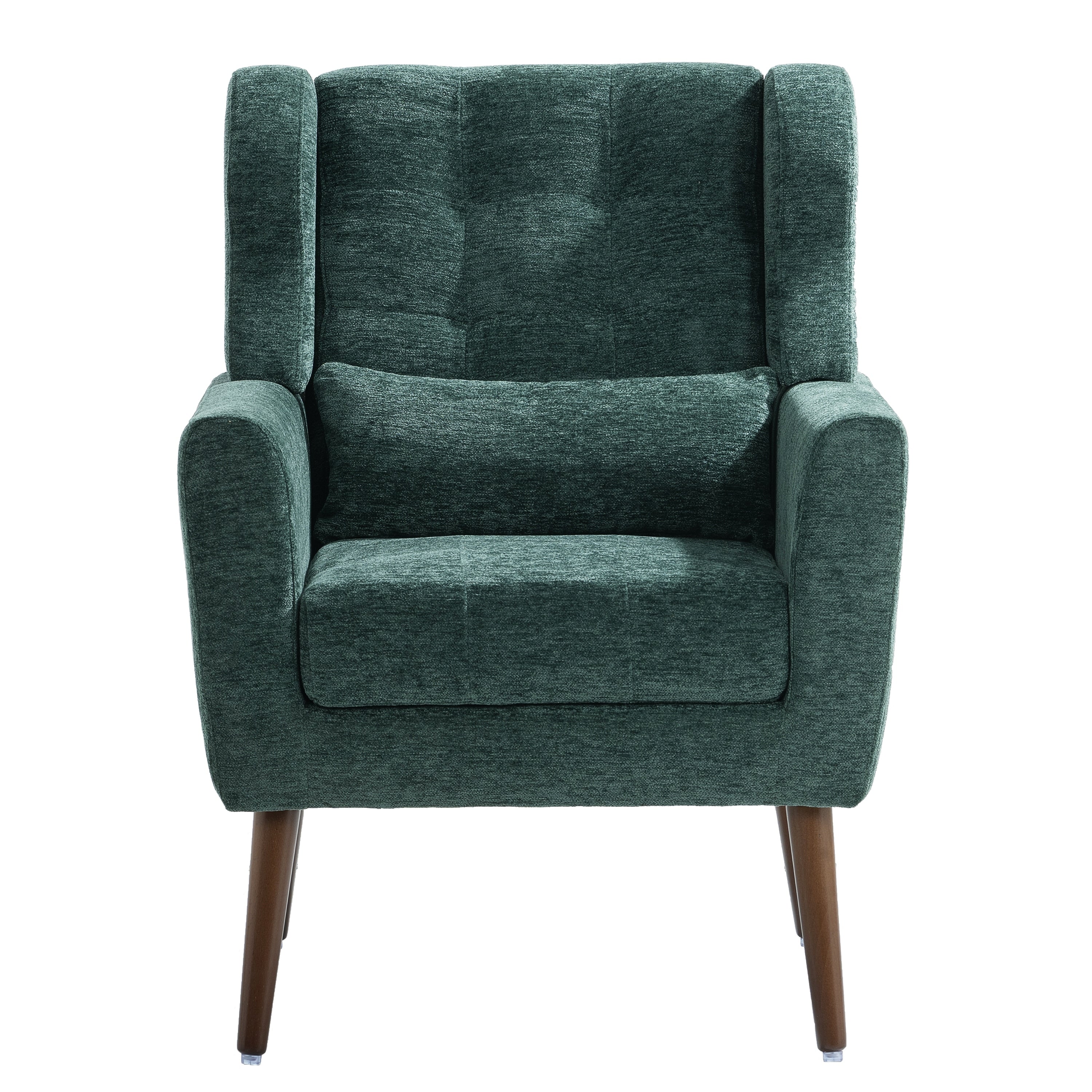 Mid Century Comfy Reading Chair with Chenille Fabric