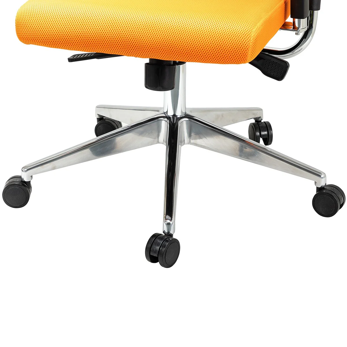 Technological and Futuristic Swivel Ergonomic Task Chair with Separated Backrest, Adjustable Arms, Back and Overall Height