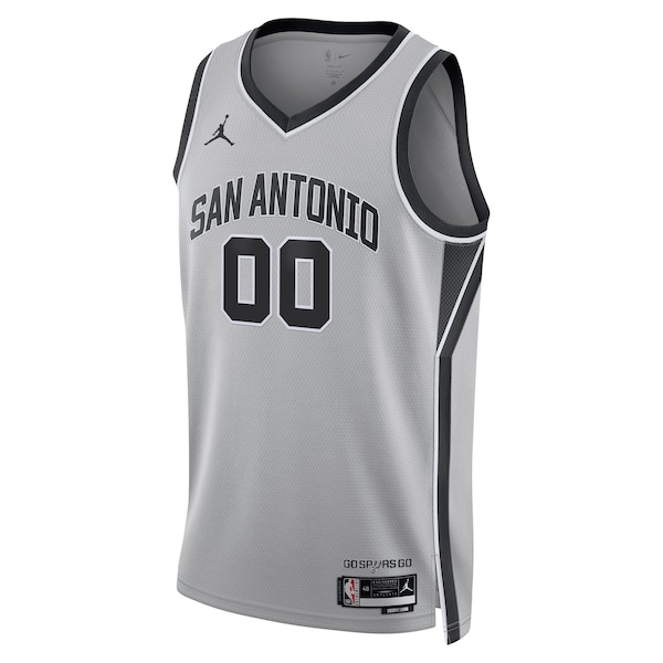 San Antonio Spurs Jordan Brand Unisex Swingman Custom Jersey - Statement Edition - Silver