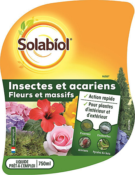 Insecticide acarien prêt à l'emploi Solabiol 750ml