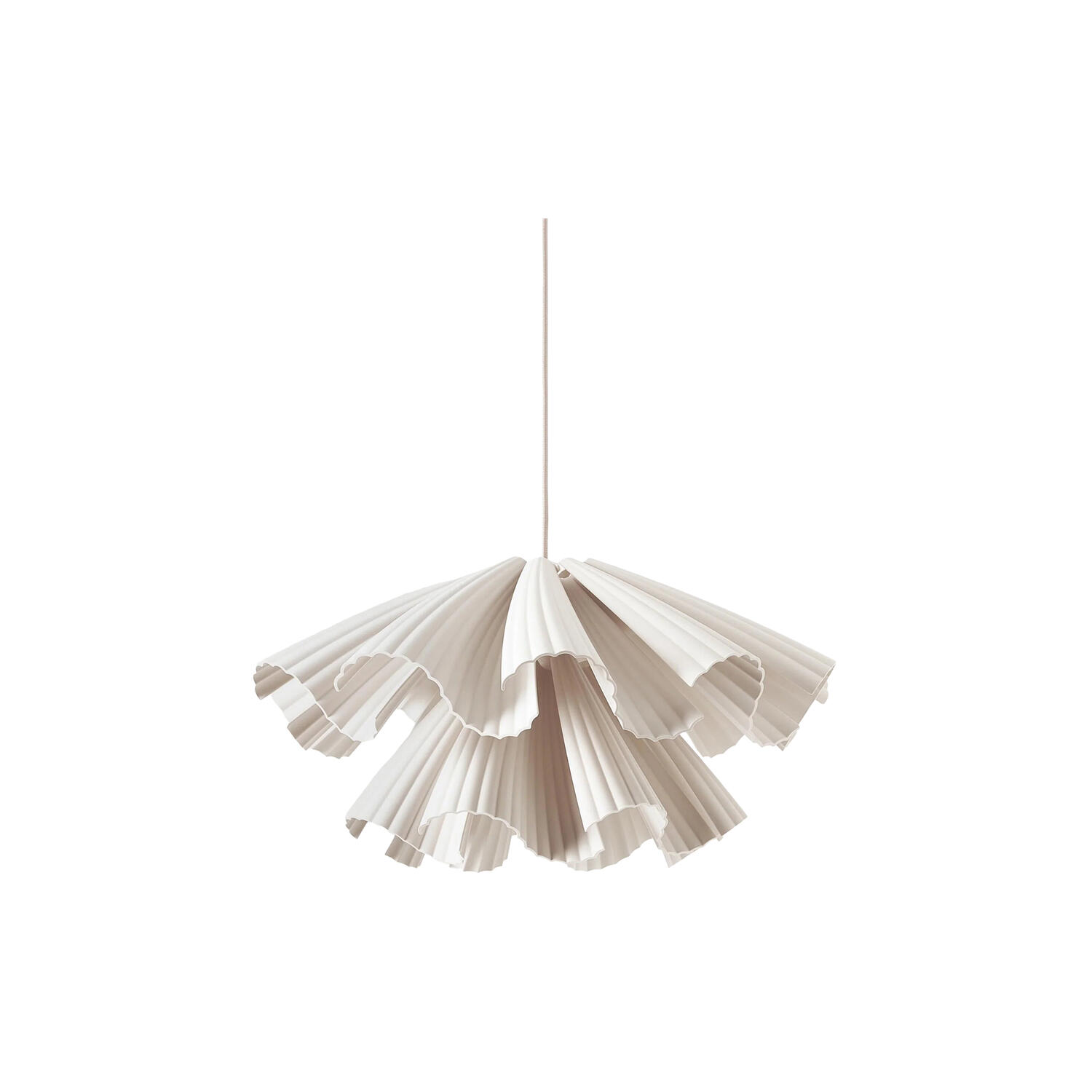 Keani 3D Printed Pendant, beige