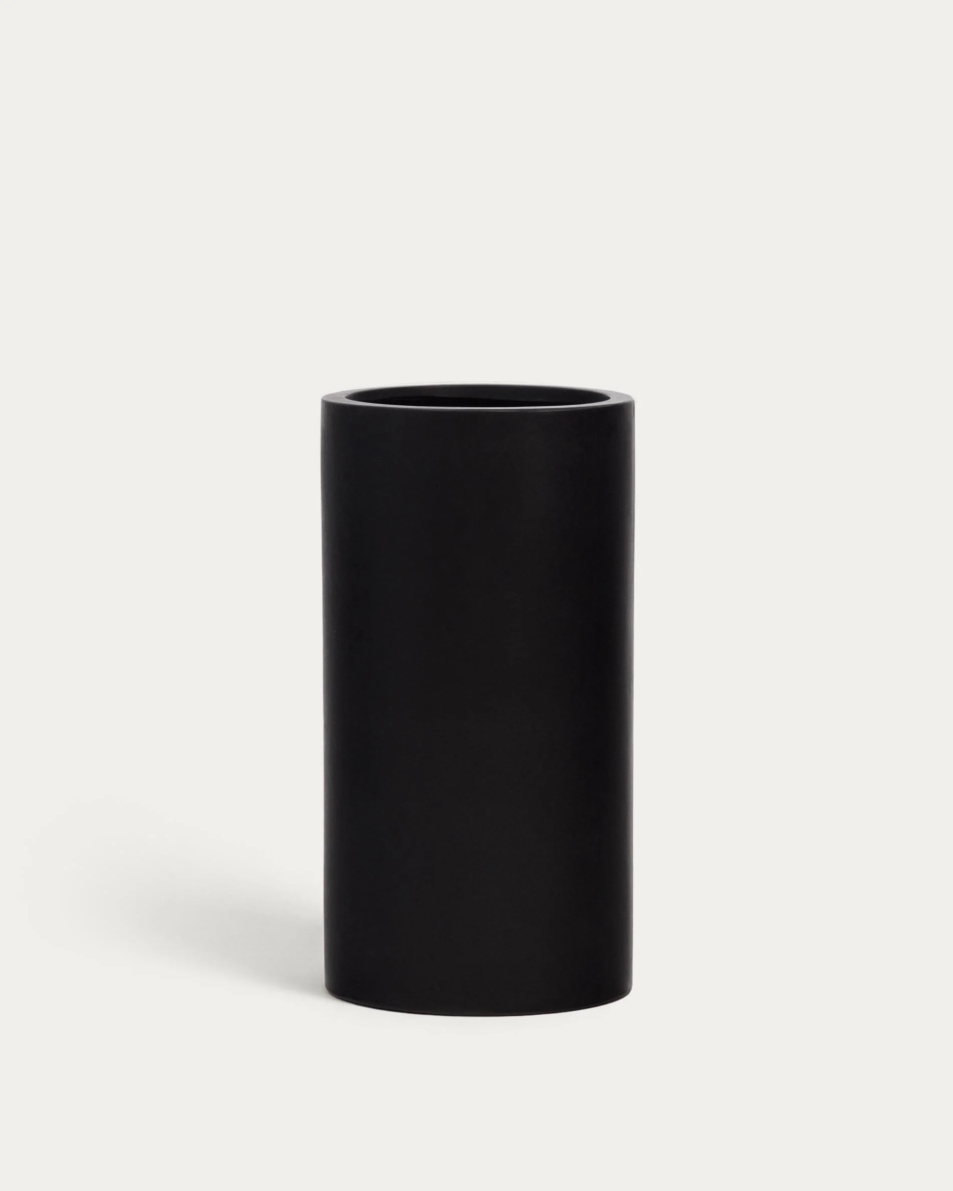 Aiguablava plant pot in black cement, Ø 42 cm