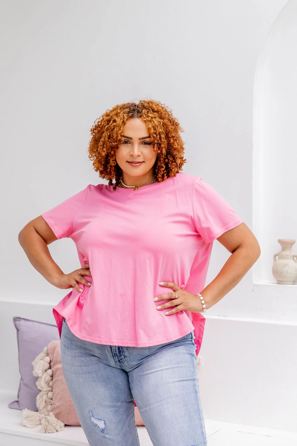 Jayden Tee in Bubblegum