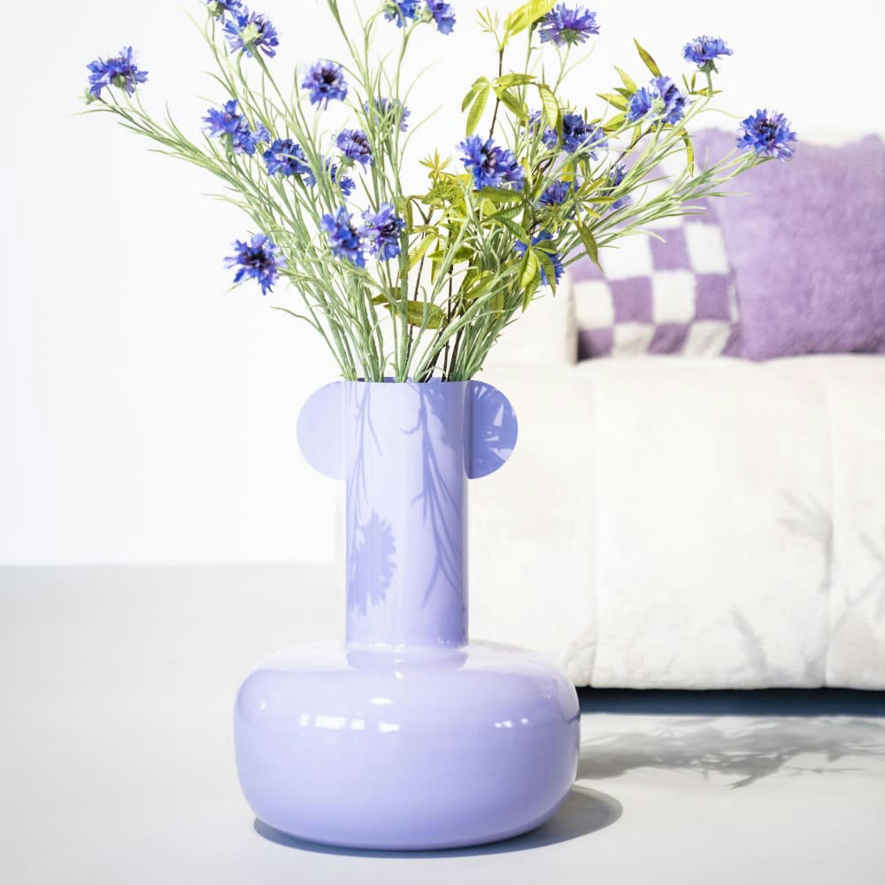 BAMBA - Vase en métal lilas