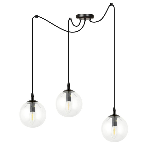 Lampa Wisząca Gigi 3 Bl Transparent