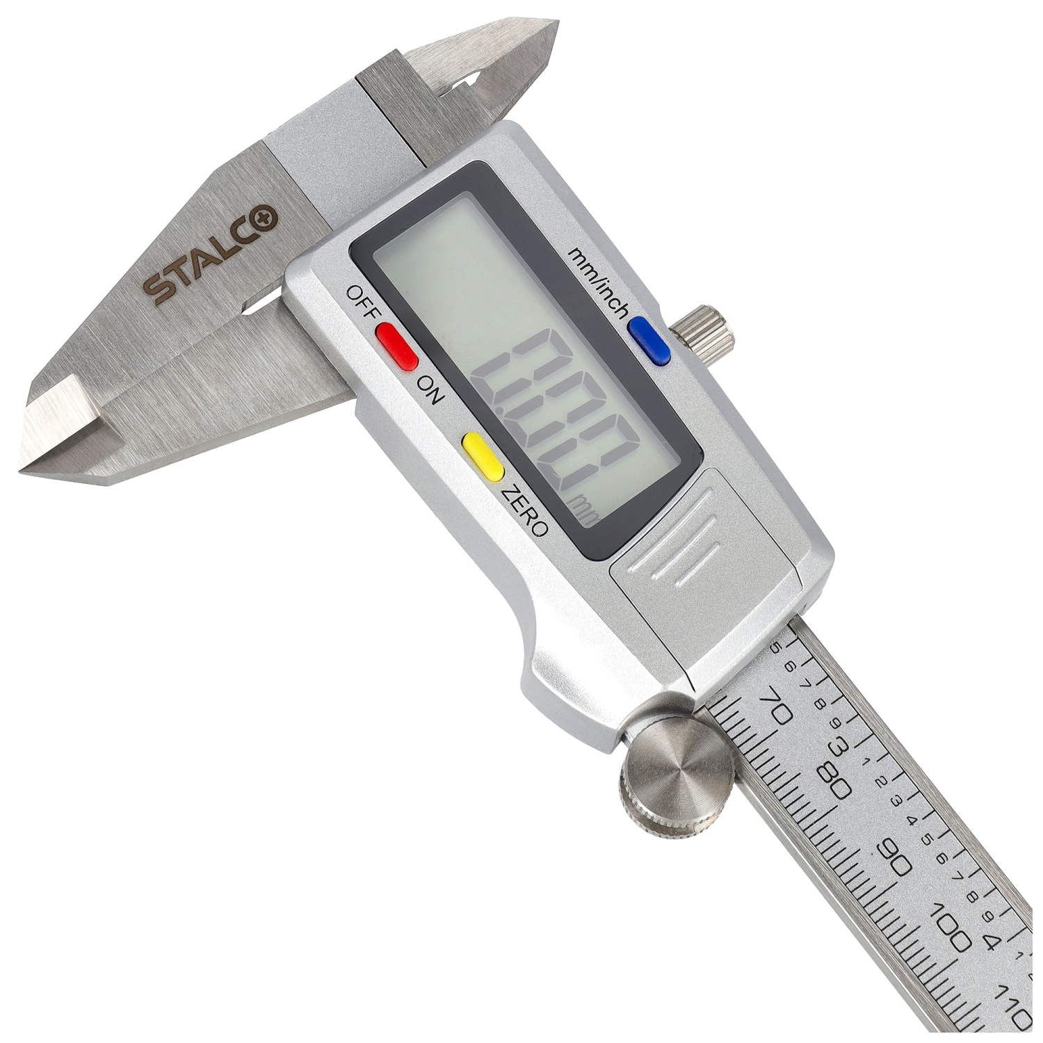 Suwmiarka cyfrowa zakres 0-150mm, dokładność 0,01mm bateria 1,5V STALCO S010501215 STALCO S010501215
