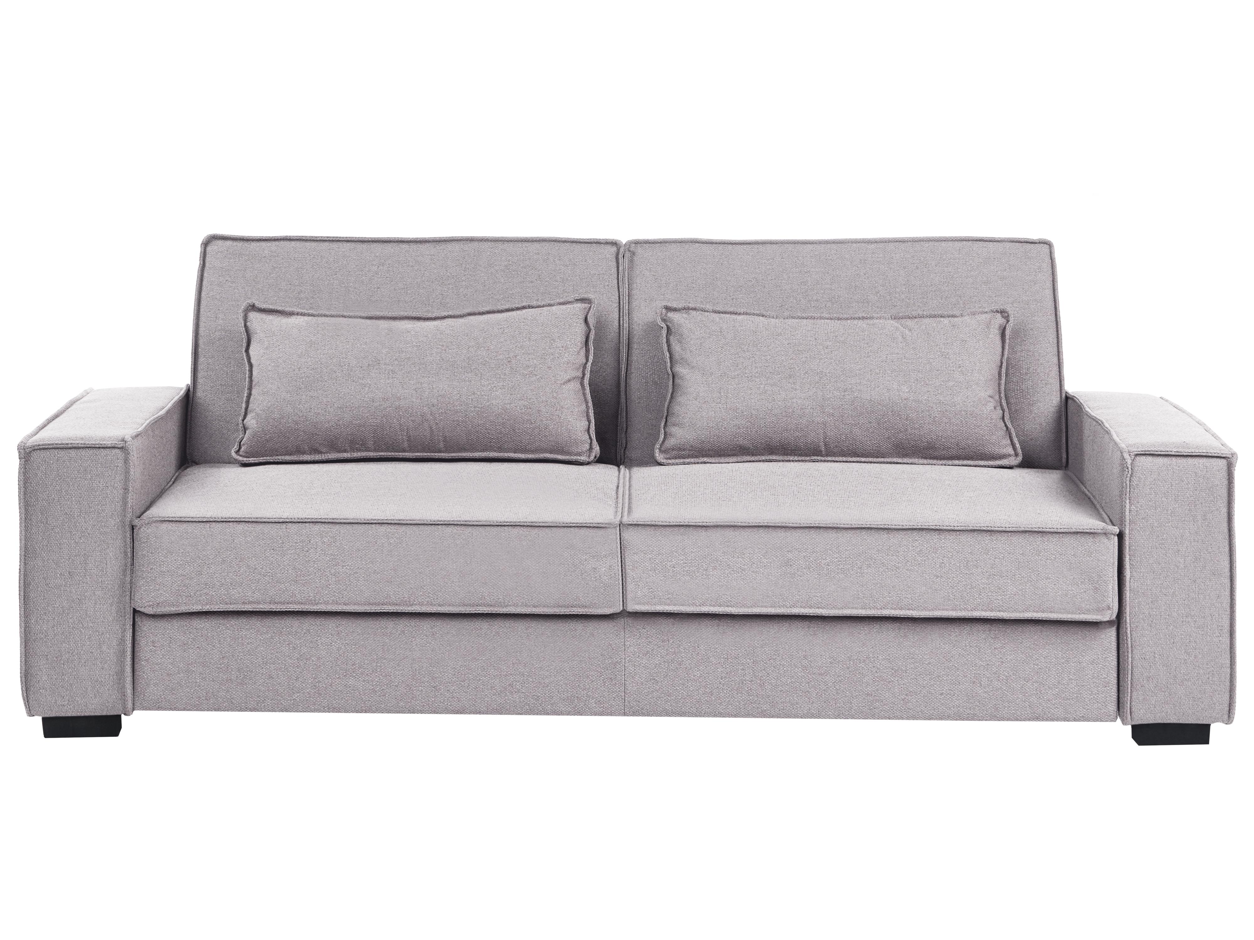 Sofa Bed 3 Seater AROLE Fabric Grey