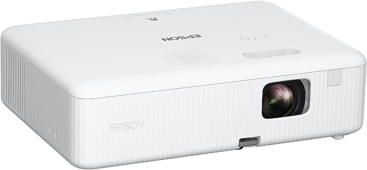 Portable Projector, 3-Chip 3LCD, Widescreen, 3,000 Lumens Color/White Brightness, 5 W Speaker, 300-Inch Home Entertainment and Work, Streaming Ready(CO-W01 (Renewed))