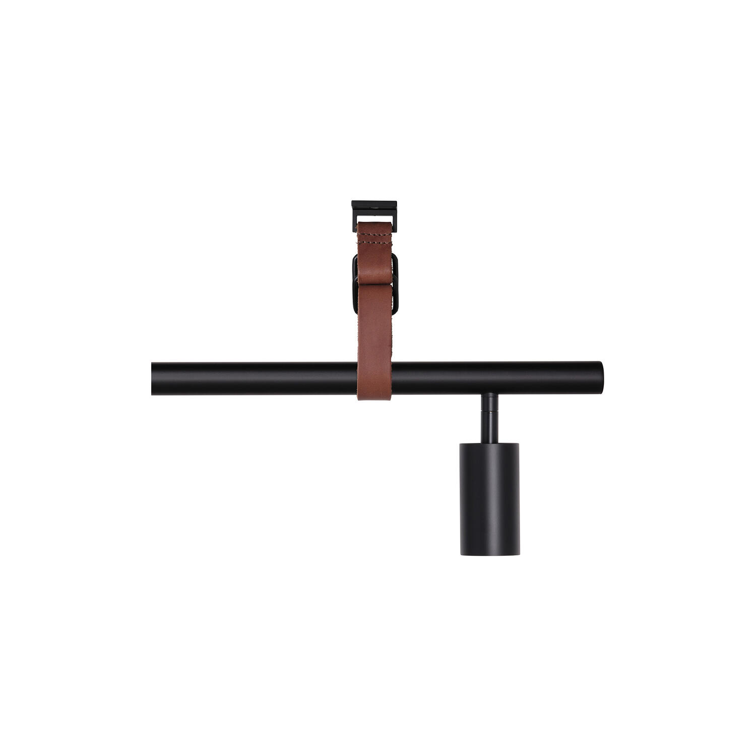 Long John 5 Spot Pendant Brown Leather, black