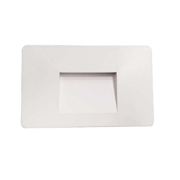 Balise LED saillie 3W 220V 120 degrés Blanche IP44 pour Escalier - Blanc Neutre 4000K - 5500K - SILAMP