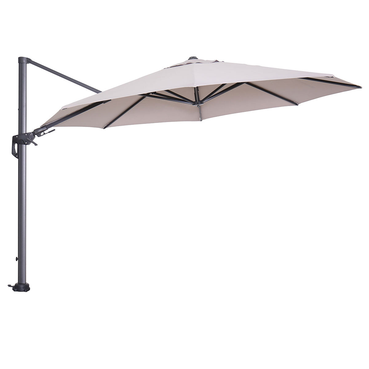 Garden Impressions zweefparasol Hawaii zand 350x350 cm   90 kg voet en hoes