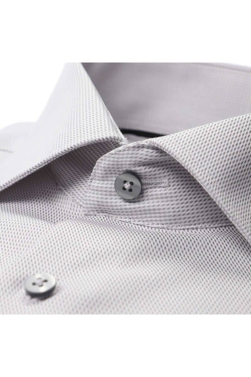 ETERNA Modern Fit Hemd grau, Strukturiert