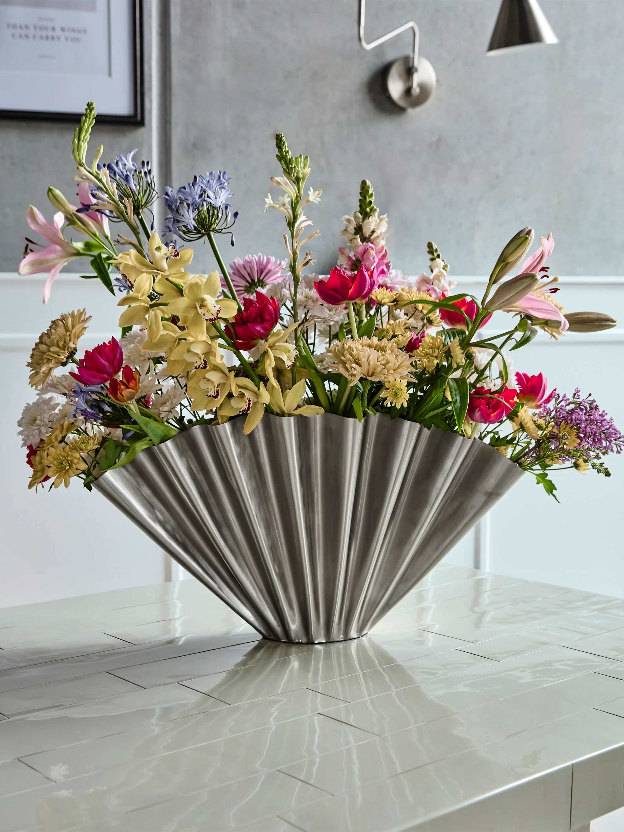 Handgefertigte Vase Flood, H 30 cm