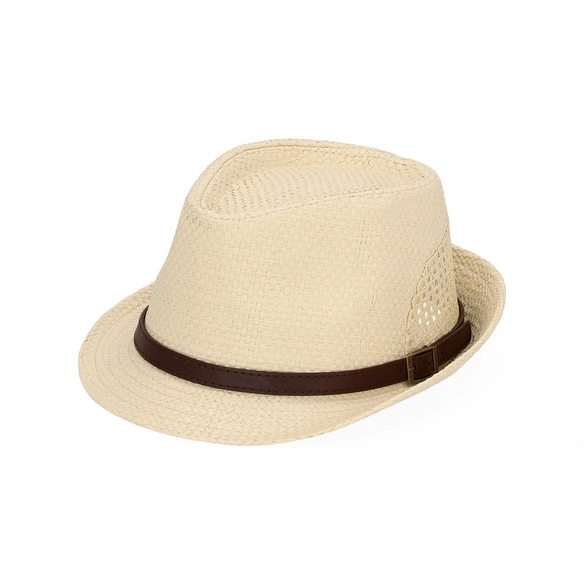 Hut »Aurelien«, beige, braunes Band