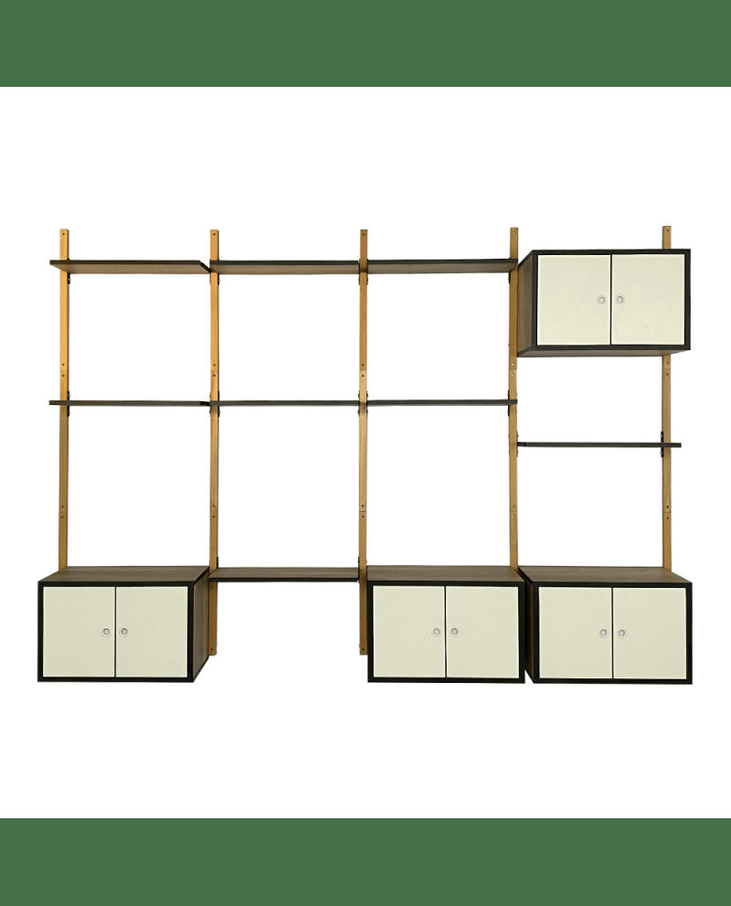 KALIBOIS - Étagère de Rangement, pour Salon, 178 x 262 x 35 cm en hêtre massif