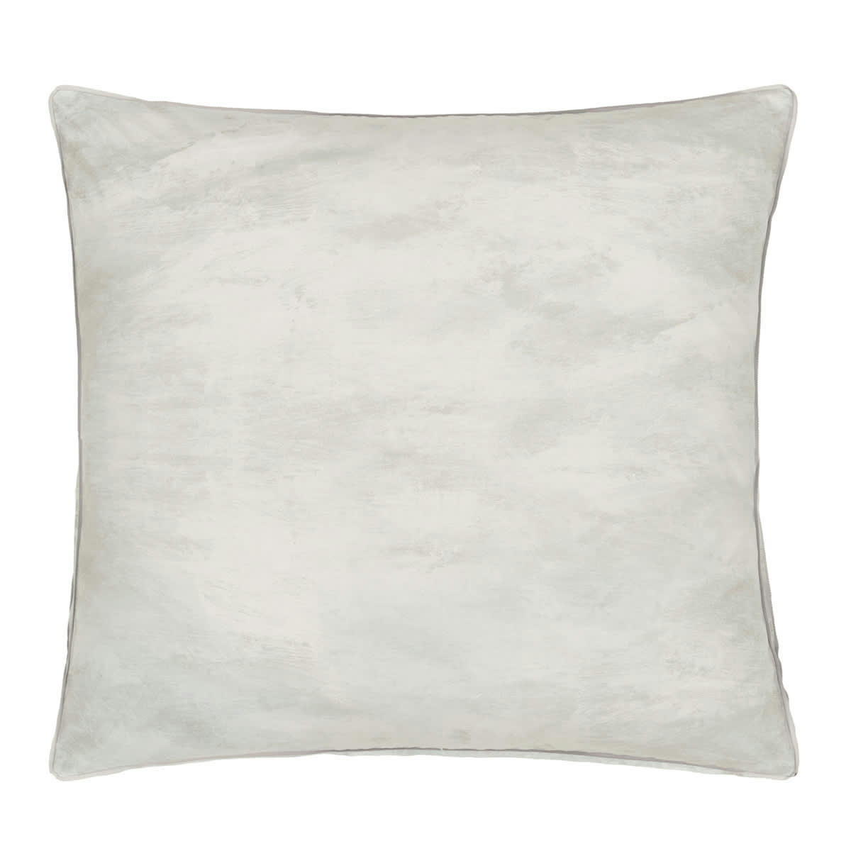 GEO MODERNE PEWTER - Taie d'oreiller en percale de coton beige 65x65