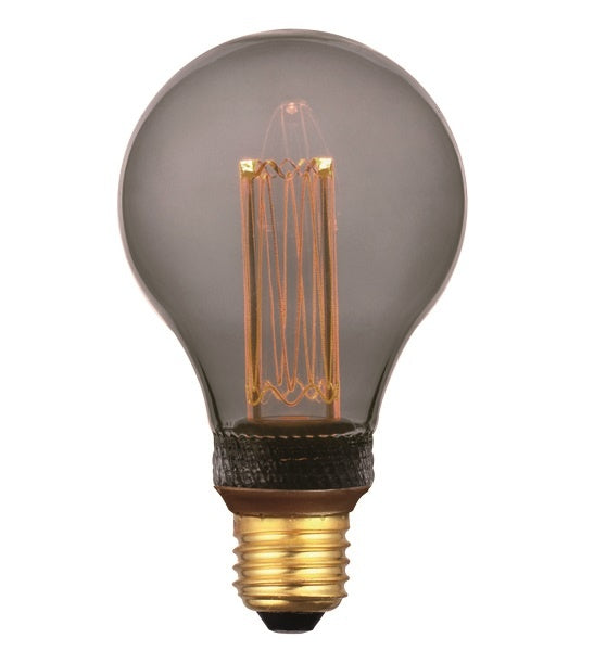 Freelight E27 5Watt Led Smoke 75mm incl. 3 Stappen Dimmer