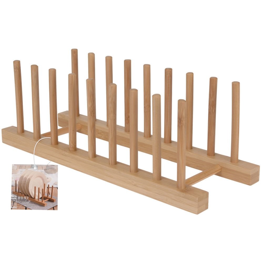 Stojak na talerze, organizer, 100% bambus