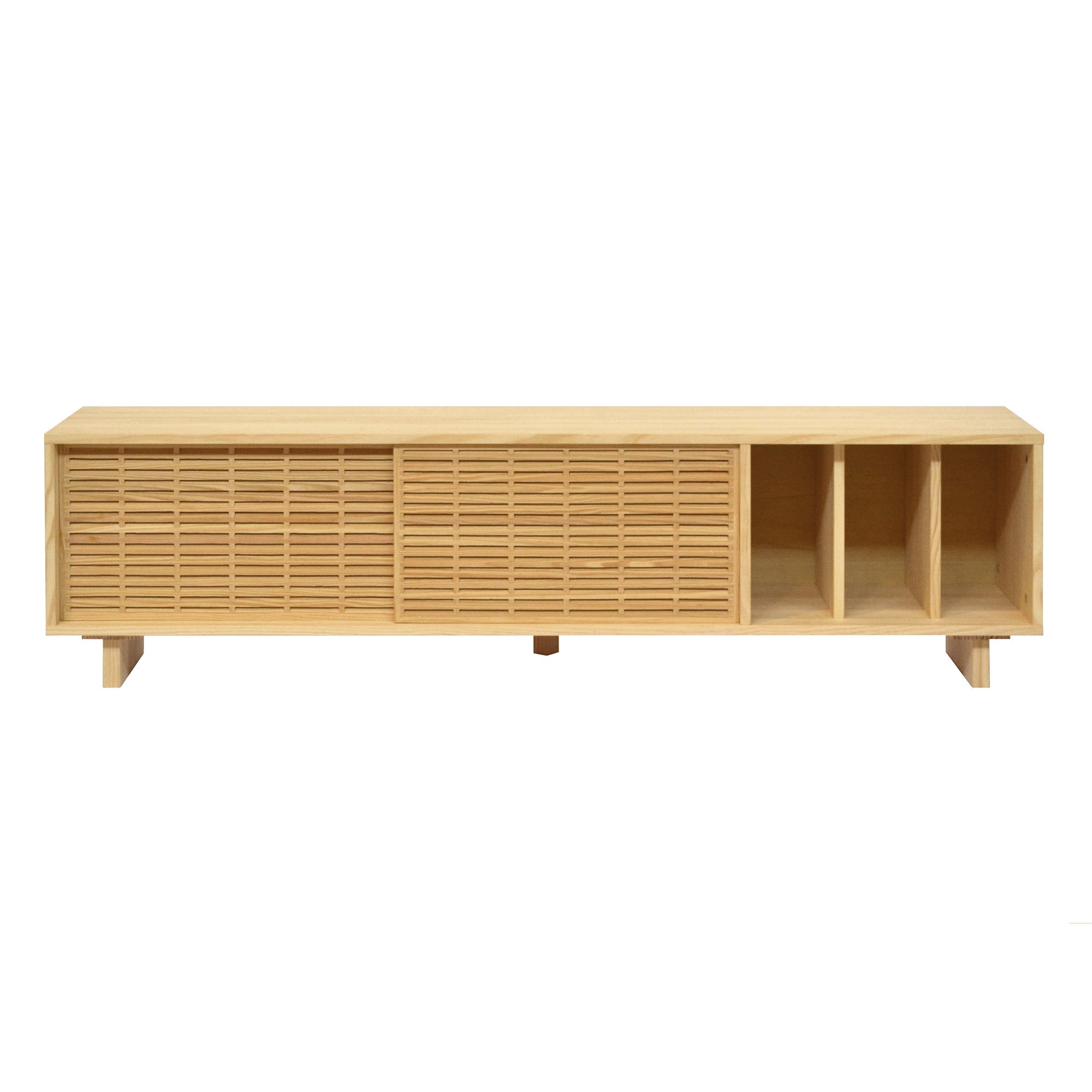 Naan Furniture TV meubel Gavina - Natuurlijk grenen ongelakt - 170 cm