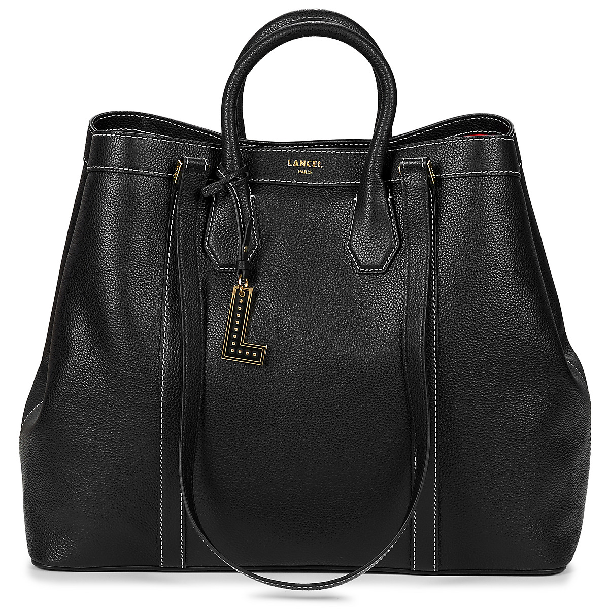 Lancel - BELLEVILLE DE LANCEL TOTE DBLE CARRY - Black