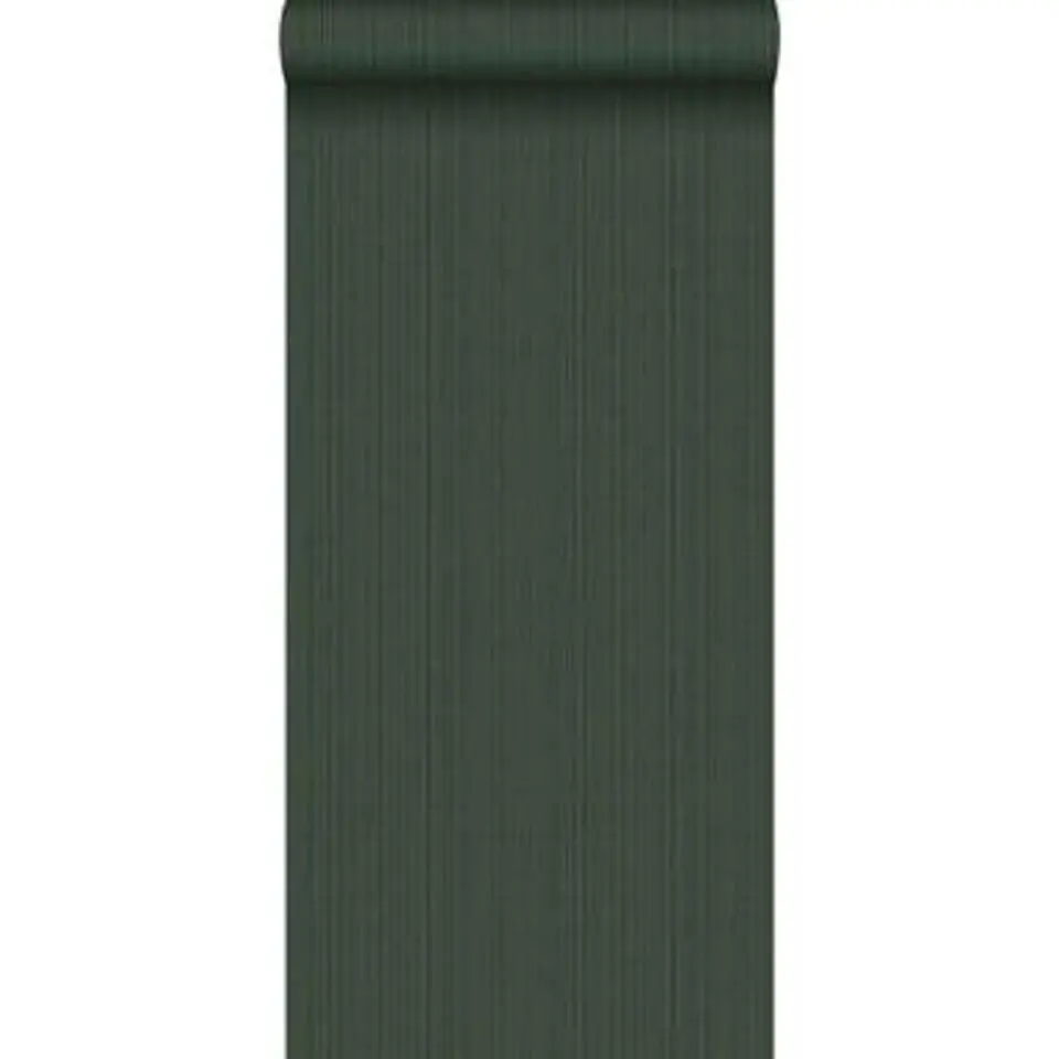 Origin behang - geweven structuur - donkergroen - 0.53 x 10.05 m