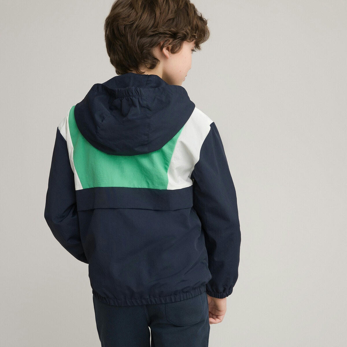 Coupe-vent zippé à capuche 3-14 ans
