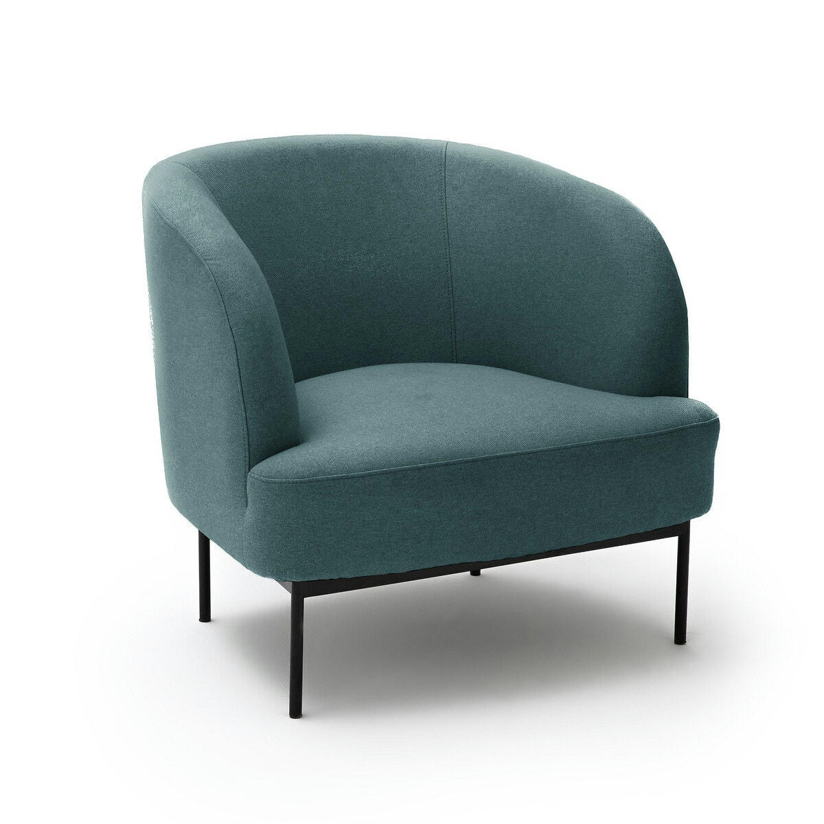 Fauteuil tissu texturé chiné, Yvas
