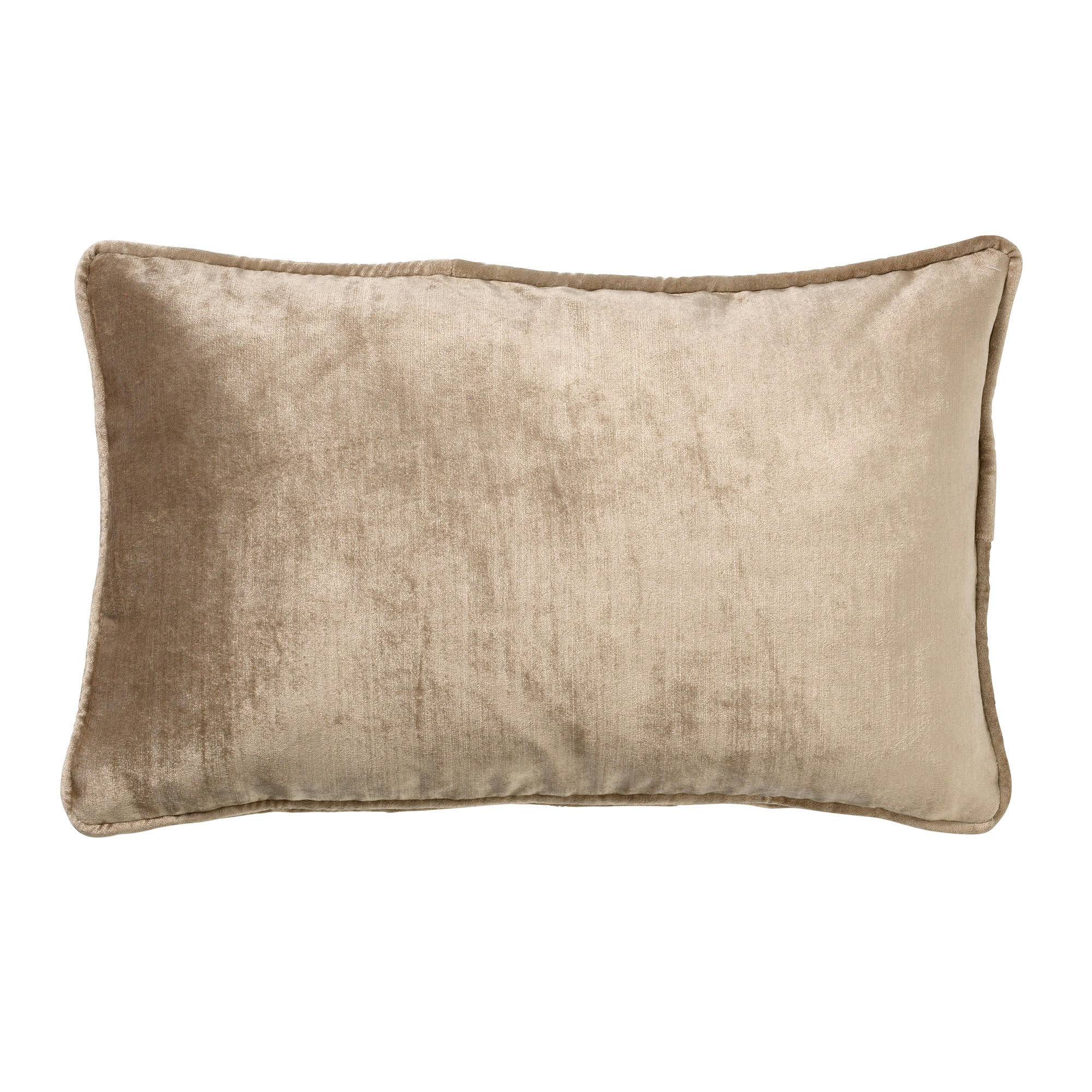 - Coussin beige en velours 30x50 cm uni
